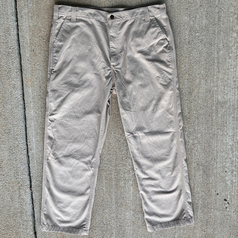 CARHARTT Khakis 40x30 Cotton Chinos Tan Workwear